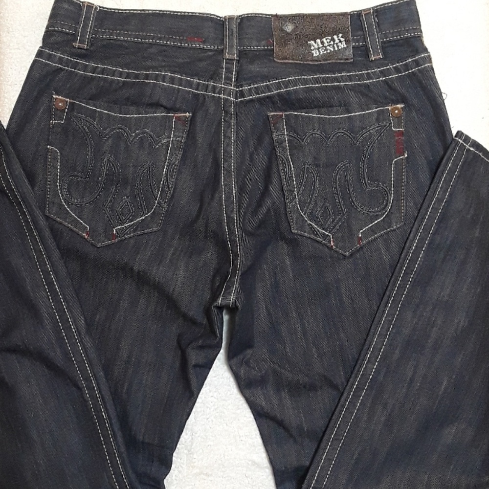MEK Denim Malibu Slim Boot Jeans. Men's Size: Waist 38x34 Inseam.